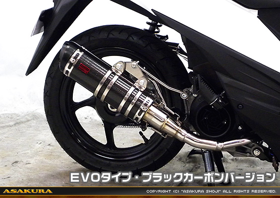 アドレス110【EBJ-CE47A】用 DDRタイプマフラー EVOタイプ ブラックカーボンバージョン