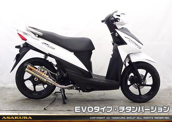 アドレス110【EBJ-CE47A】用 DDRタイプマフラー EVOタイプ チタンバージョン