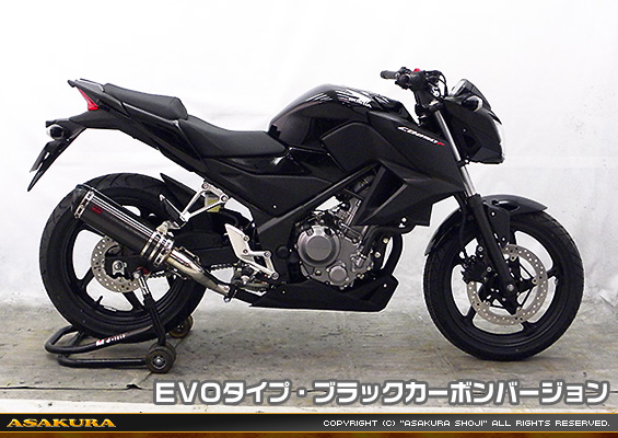 CB250F【'14〜】用 TTRタイプマフラー EVOタイプ ブラックカーボンバージョン