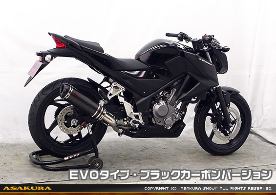 CB250F【'14〜】用 TTRタイプマフラー EVOタイプ ブラックカーボンバージョン