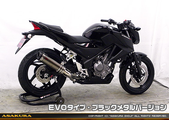 CB250F【'14〜】用 TTRタイプマフラー EVOタイプ ブラックメタルバージョン