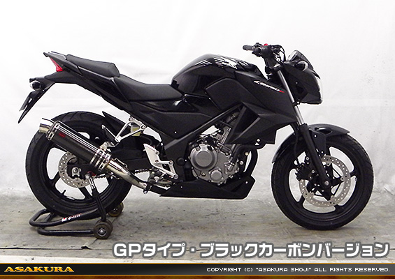 CB250F【'14〜】用 TTRタイプマフラー GPタイプ ブラックカーボンバージョン
