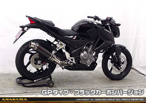 CB250F【'14〜】用 TTRタイプマフラー GPタイプ ブラックカーボンバージョン