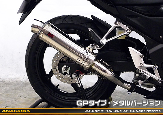 CB250F【'14〜】用 TTRタイプマフラー GPタイプ メタルバージョン