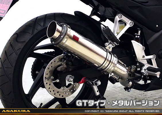 CB250F【'14〜】用 TTRタイプマフラー GTタイプ メタルバージョン