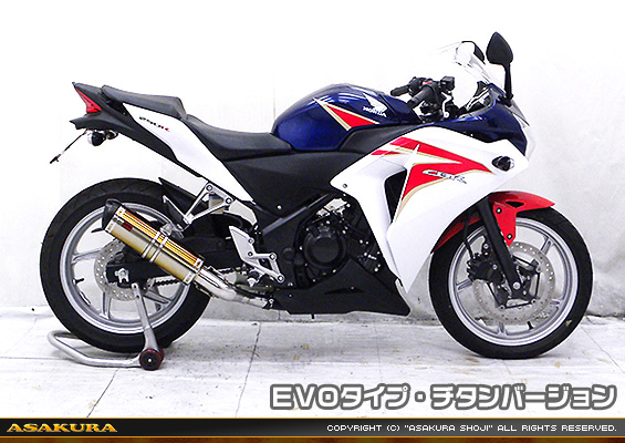CBR250R【'11〜'13】用 TTRタイプマフラー EVOタイプ チタンバージョン