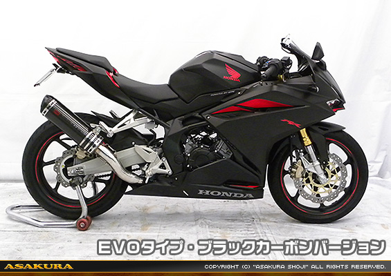 CBR250RR用 TTRタイプマフラー EVOタイプ ブラックカーボンバージョン