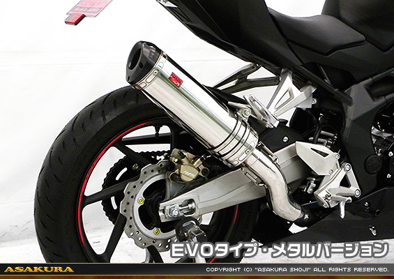 CBR250RR用 TTRタイプマフラー EVOタイプ メタルバージョン