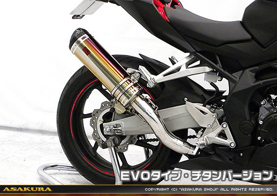 CBR250RR用 TTRタイプマフラー EVOタイプ チタンバージョン