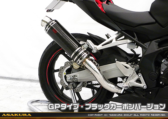 CBR250RR用 TTRタイプマフラー GPタイプ ブラックカーボンバージョン