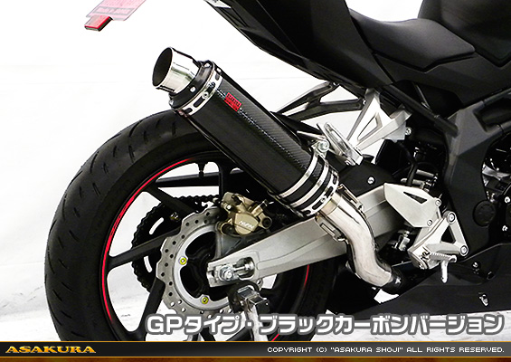 CBR250RR用 TTRタイプマフラー GPタイプ ブラックカーボンバージョン