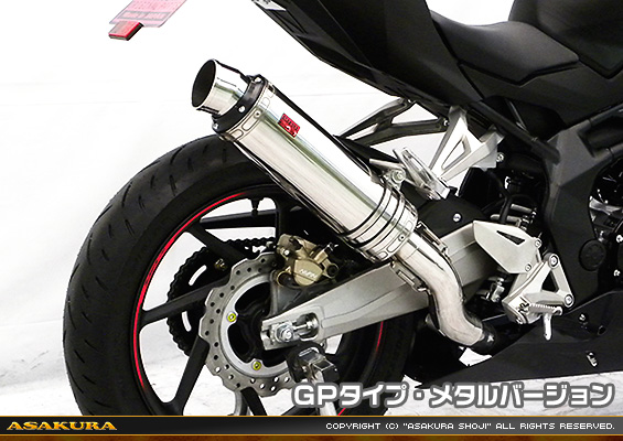 CBR250RR用 TTRタイプマフラー GPタイプ メタルバージョン