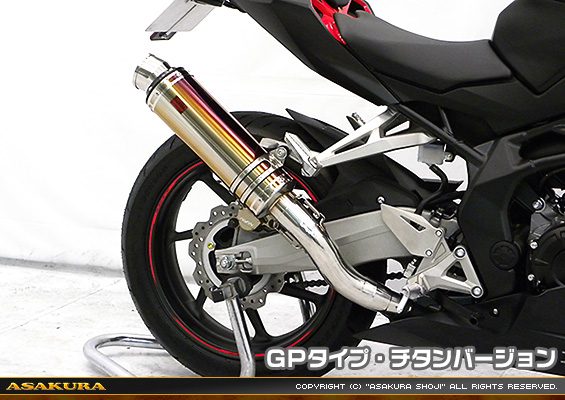 CBR250RR用 TTRタイプマフラー GPタイプ チタンバージョン