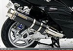 シグナスX【1型】【台湾仕様：SE12J（5TY）／国内仕様：SE12J（5UA）】用 GGタイプマフラー BSタイプ ブラックカーボン