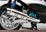 シグナスX【1型】【台湾仕様：SE12J（5TY）／国内仕様：SE12J（5UA）】用 SHタイプマフラー レーシングタイプ