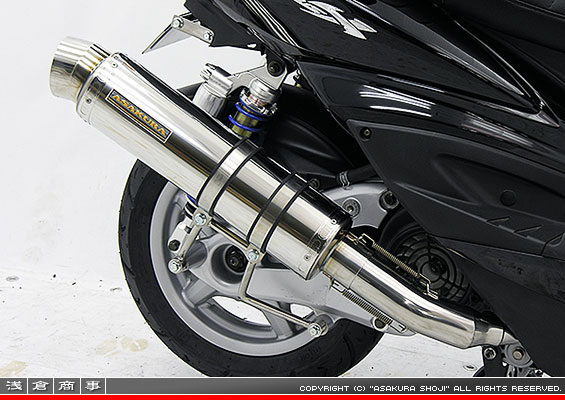 シグナスX【3型】【台湾仕様：SE465-1MS／国内仕様：SE44J（1YP）】用 GGタイプマフラー レーシングタイプ メタルタイプ