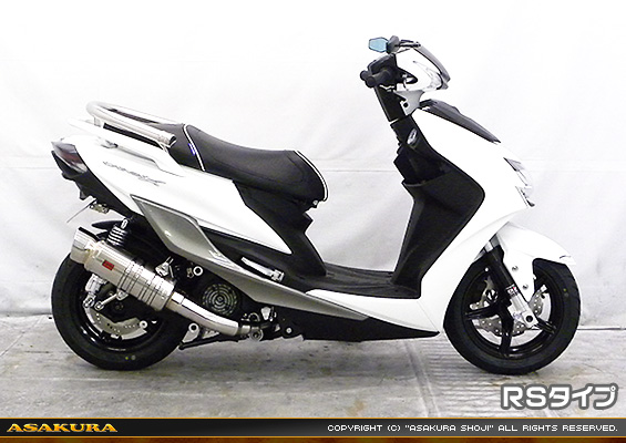 シグナスX【5型】【2BJ-SED8J・LEDヘッドライトモデル】用 SHタイプマフラー RSタイプ