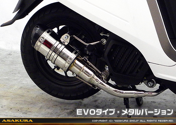 ダンク【AF78・AF74】用 ZZRタイプマフラー EVOタイプ メタルバージョン