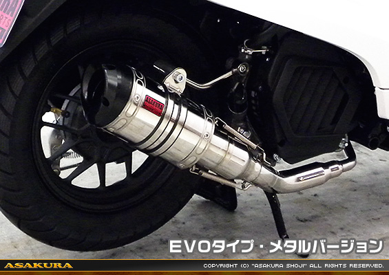 ダンク【AF78・AF74】用 ZZRタイプマフラー EVOタイプ メタルバージョン