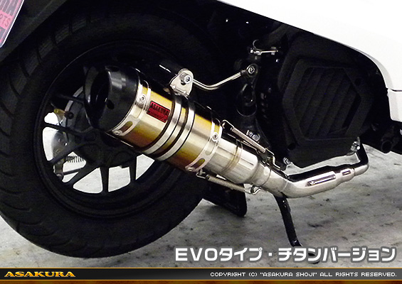 ダンク【AF78・AF74】用 ZZRタイプマフラー EVOタイプ チタンバージョン