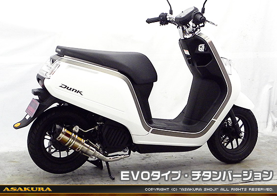 ダンク【AF78・AF74】用 ZZRタイプマフラー EVOタイプ チタンバージョン
