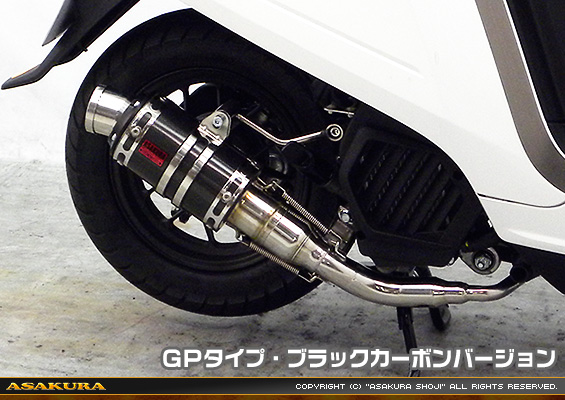 ダンク【AF78・AF74】用 ZZRタイプマフラー GPタイプ ブラックカーボンバージョン