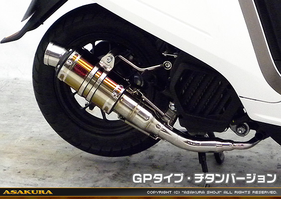 ダンク【AF78・AF74】用 ZZRタイプマフラー GPタイプ チタンバージョン