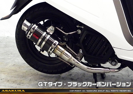 ダンク【AF78・AF74】用 ZZRタイプマフラー GTタイプ ブラックカーボンバージョン
