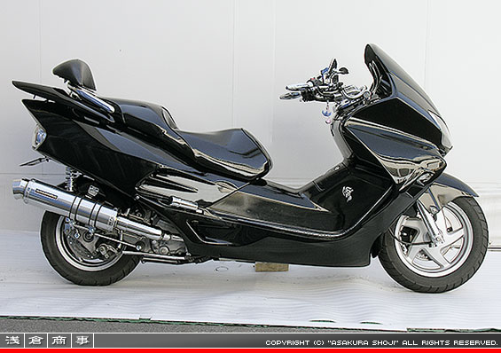 MF06フォルツァ用 GGタイプマフラー レーシングタイプ メタルタイプ