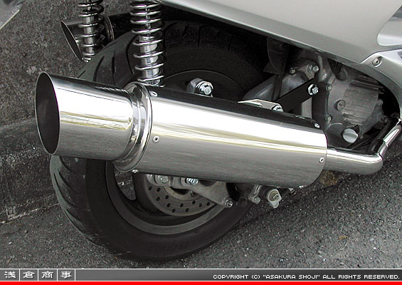 MF06フォルツァ用 GMR120タイプマフラー
