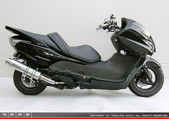 MF08フォルツァ用 GGタイプマフラー レーシングタイプ メタルタイプ