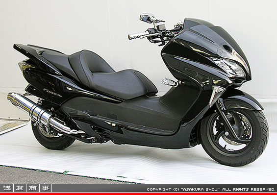 MF08フォルツァ用 GGタイプマフラー レーシングタイプ メタルタイプ