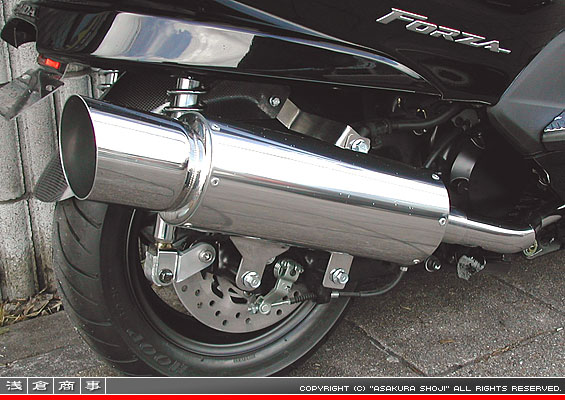 MF08フォルツァ用 GMR120タイプマフラー
