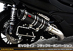 MF12フォルツァ Si用 TTRタイプマフラー EVOタイプ ブラックカーボンバージョン