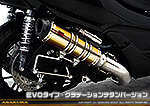 MF12フォルツァ Si用 TTRタイプマフラー EVOタイプ グラデーションチタンバージョン