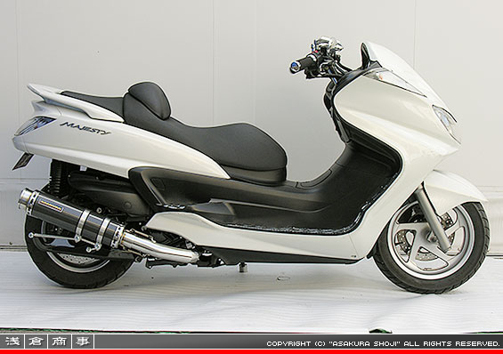 グランドマジェスティ250用 GGタイプマフラー BSタイプ ブラックカーボン
