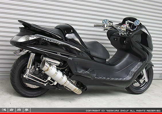 グランドマジェスティ250用 HEタイプマフラー RSタイプ