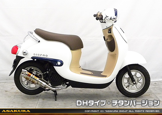 ジョルノ（AF77）用 ZZRタイプマフラー DHタイプ チタンバージョン
