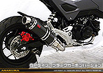 【2型】グロム（MSX125）用 DDRタイプマフラー GPタイプ ブラックカーボンバージョン【フルエキゾースト】