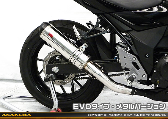 GSX250R用 TTRタイプマフラー EVOタイプ メタルバージョン