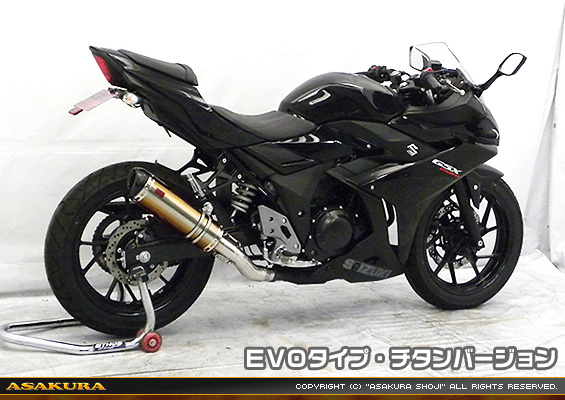 GSX250R用 TTRタイプマフラー EVOタイプ チタンバージョン