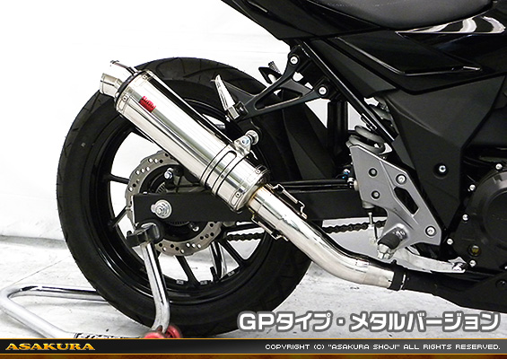 GSX250R用 TTRタイプマフラー GPタイプ メタルバージョン