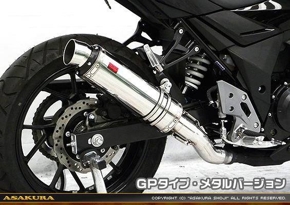 GSX250R用 TTRタイプマフラー GPタイプ メタルバージョン