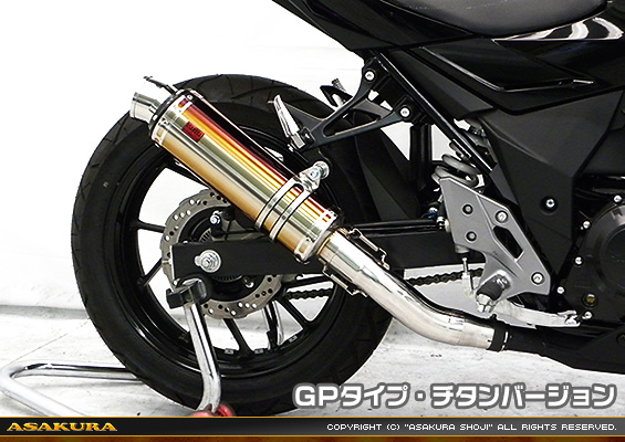GSX250R用 TTRタイプマフラー GPタイプ チタンバージョン