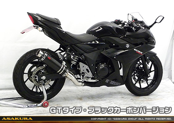 GSX250R用 TTRタイプマフラー GTタイプ ブラックカーボンバージョン
