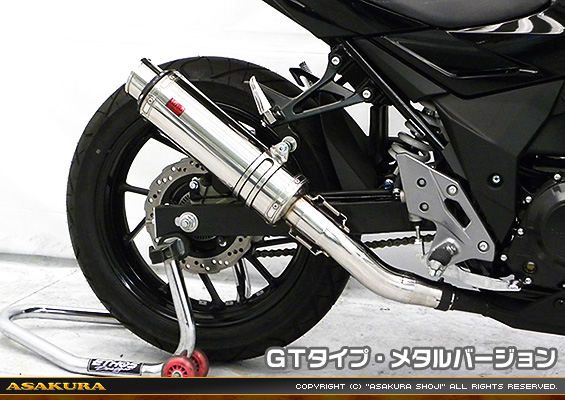 GSX250R用 TTRタイプマフラー GTタイプ メタルバージョン