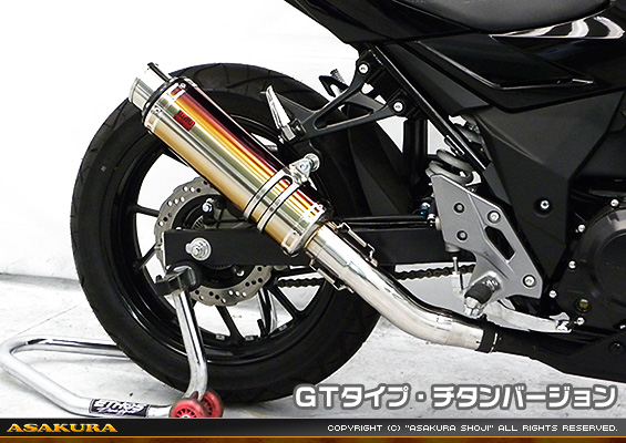 GSX250R用 TTRタイプマフラー GTタイプ チタンバージョン
