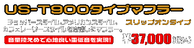 エリミネーター250V用 US-T900タイプマフラー