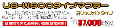エリミネーター250V用 US-W900タイプマフラー