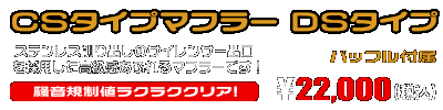 PGM-FI リトルカブ・PGM-FI カブ50用 CSタイプマフラー DSタイプ ￥22,000（税込）